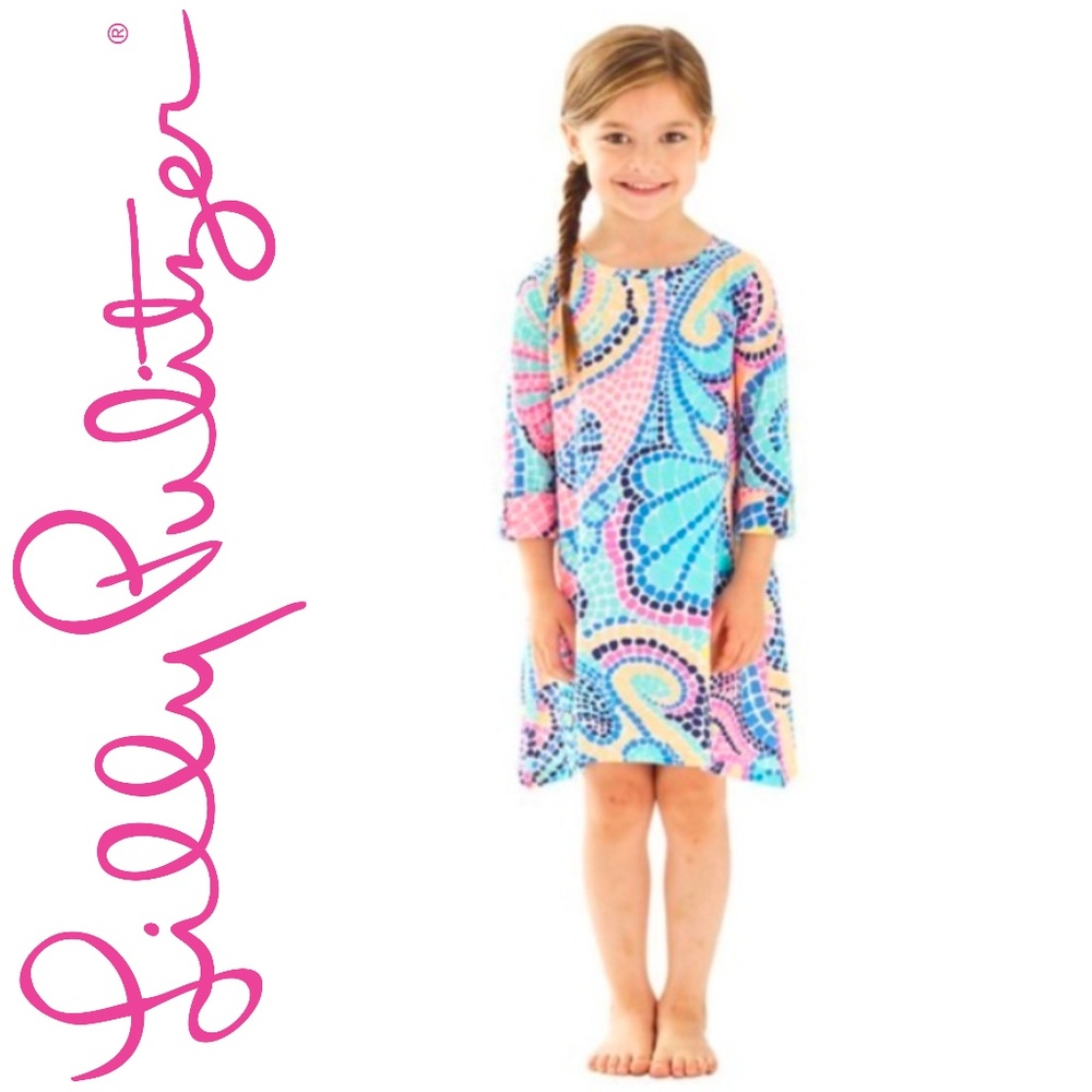 LILLY PULITZER Girls Edna Dress - Large